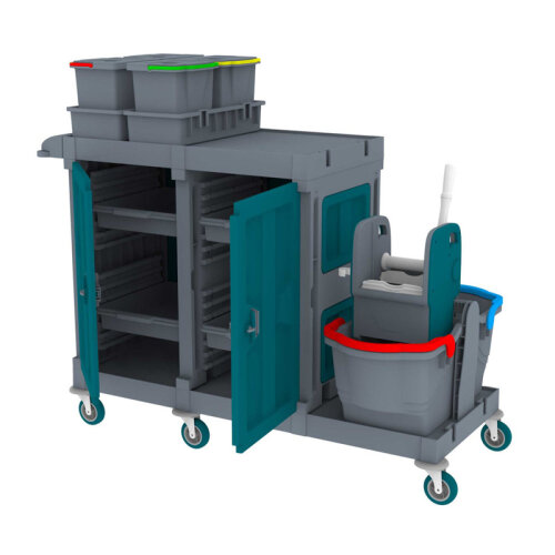 UTP Professional AC2323 Alfacart Hastane Temizlik Arabası, 76x147x123 cm - UTP Professional