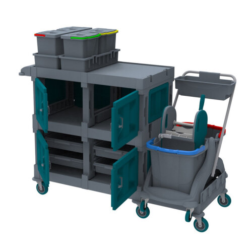 UTP Professional AC2326 Alfacart Hastane Temizlik Arabası, 76x147x123 cm - UTP Professional