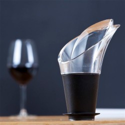 Vacu Vin 18540612 Kristal Şarap Servis, 2 parça, Siyah - Thumbnail