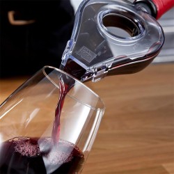 Vacu Vin 1854660 Şarap Havalandırıcı, Gri - Thumbnail