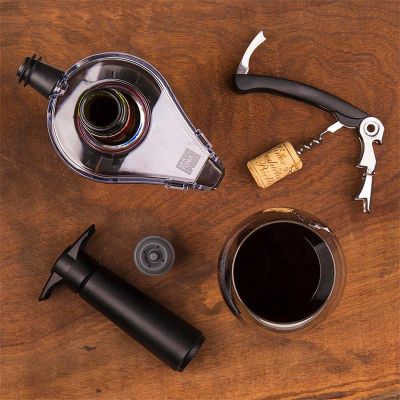 Vacu Vin 1854660 Şarap Havalandırıcı, Gri - 8