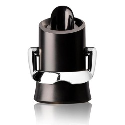 Vacu Vin 18804606 Champagne with Locking Spout and Drip Protection, Black - 1