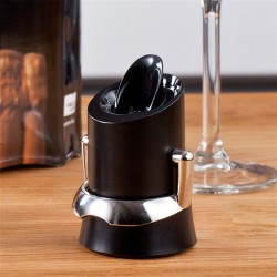 Vacu Vin 18804606 Champagne with Locking Spout and Drip Protection, Black - 7