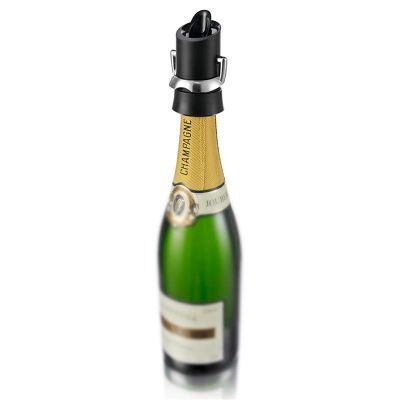 Vacu Vin 18804606 Şampanya Kilit Ağızlı ve Damla Korumalı, Siyah - 3
