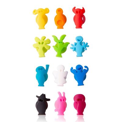 Vacu Vin 1886060 12 Piece Cup Markers, Partying Figures - Vacu Vin