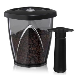 Vacu Vin 28704606 Storage Box with Vacuum Pump, Black - Vacu Vin