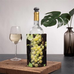 Vacu Vin 38814606 Aktif Şarap Soğutucu, Üzüm Desenli - Thumbnail
