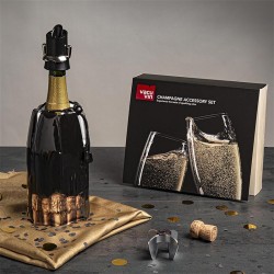 Vacu Vin 38854606 Active Champagne Cooler, Patterned - 5