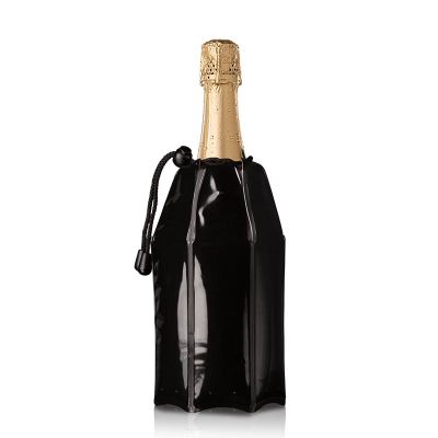 Vacu Vin 38856606 Aktif Şampanya Soğutucu, Siyah - 1