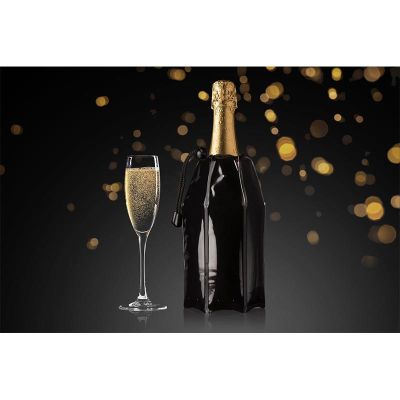Vacu Vin 38856606 Aktif Şampanya Soğutucu, Siyah - 5