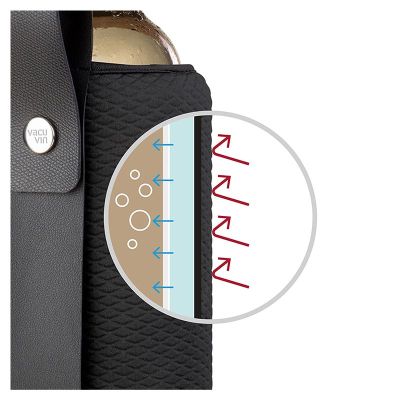 Vacu Vin 38864606 Aktif Esnek Şarap ve Şampanya Soğutucu Artico, Siyah Limited Edition - 4