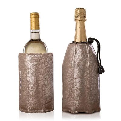 Vacu Vin 3887560 Aktif Şarap ve Şampanya Soğutucu, Platin - 1