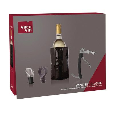 Vacu Vin 3890160 طقم نبيذ 4 قطع، كلاسيكي - Vacu Vin