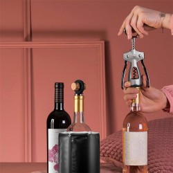 Vacu Vin 68423606 Winged Corkscrew, Silver - 4