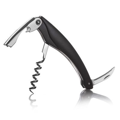 Vacu Vin 68504606 Waiter Type Corkscrew, Black - Vacu Vin