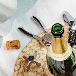 Vacu Vin 68625606 Şampanya Şişe Açacağı, Gümüş - Thumbnail