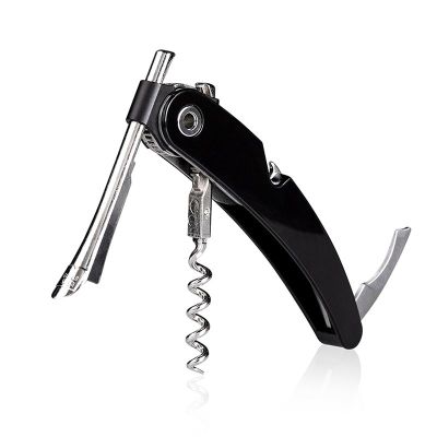 Vacu Vin 68854606 Single Shot Corkscrew, Black - Vacu Vin