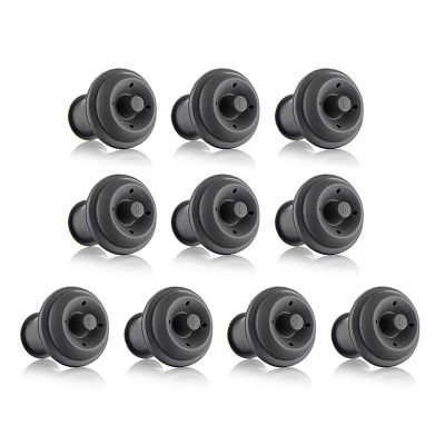 Vacu Vin 883060 Vakum Şarap Tıpası, 10 Parça, Gri - 1