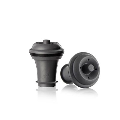 Vacu Vin 8840612 Vacuum Wine Stopper, Grey - Vacu Vin