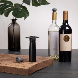 Vacu Vin9824606 طقم مكنسة كهربائية للنبيذ، أسود - 4