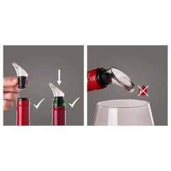Vacu Vin 9876606 Concerto Wine Vacuum Set, черный - 3