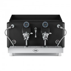 VBM Lollo Espresso Coffee Machine, 2 Groups, Black - VBM