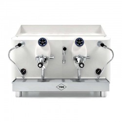 VBM Lollo Espresso Coffee Machine, 2 Groups, White - 1