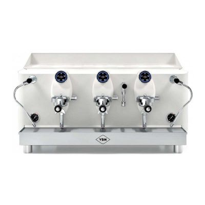VBM Lollo Espresso Coffee Machine, 3 Groups, White - VBM