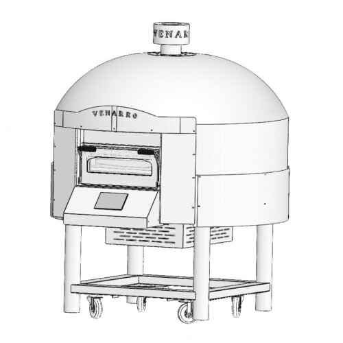 Venarro Galadri Döner Tabanlı Pizza Fırını, 30 cm x 6 Pizza Kapasiteli, Elektrikli, Kırmızı - 3