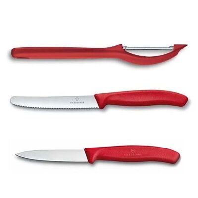 Victorinox Swiss Classic 6.7111.31 3'lü Soyma Seti, Kırmızı - 1
