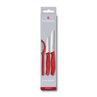 Victorinox Swiss Classic 6.7111.31 3'lü Soyma Seti, Kırmızı - 2