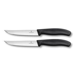 Victorinox Swiss Classic 6.7903.12B Blisterli 2'li Biftek Bıçağı, 12 cm, Siyah - Victorinox