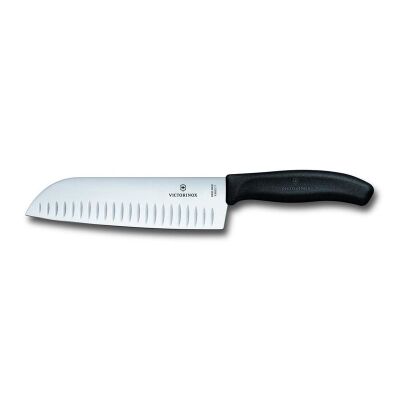 Victorinox Нож сантоку Swiss Classic 6.8523.17B Blister, 17 см, черный - Victorinox