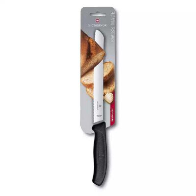 Victorinox Swiss Classic 6.8633.21B Blisterli Ekmek Bıçağı, 21 cm, Siyah - 2