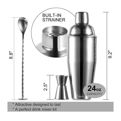 Vosco VSC-K3 3 Parça Bar Kokteyl Seti, 750 ml - 4