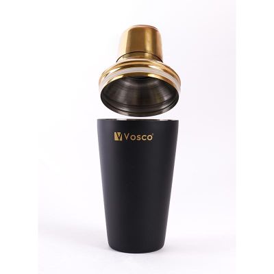 Vosco VSC-K3G 3 Parça Golden Bar Kokteyl Seti, Siyah - 8