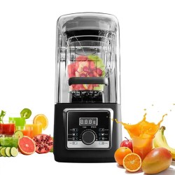 Vosco HS-214CG خلاط رقمي احترافي مزود بغطاء مانع للضوضاء، 4 لتر، 1600 واط، أسود - 5