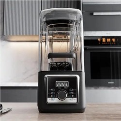 Vosco HS-214CG Pro Gürültü Önleyici Kapaklı Dijital Bar Blender, 4 L, 1600 W, Siyah - Thumbnail