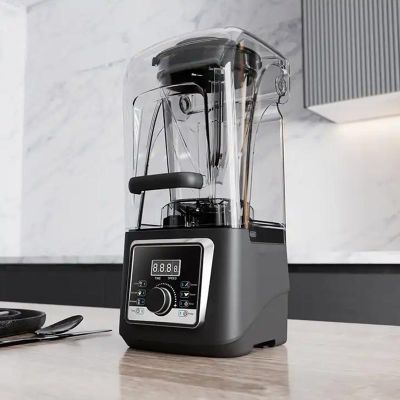 Vosco HS-214CG Pro Gürültü Önleyici Kapaklı Dijital Bar Blender, 4 L, 1600 W, Siyah - 4