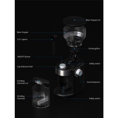 Vosco KD-835 Dozaj Ayarlı Ev Tipi Kahve Değirmeni - 8