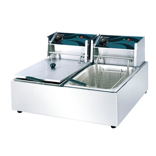 Vosco V-6L-2 Çif Hazneli Fritöz, 6+6 L, Elektrikli - Vosco