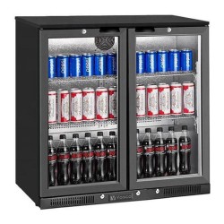 Vosco VBB-S250 2 Kapılı Bar Arkası Şişe Soğutucu Dolap, 238 L, Siyah - Vosco