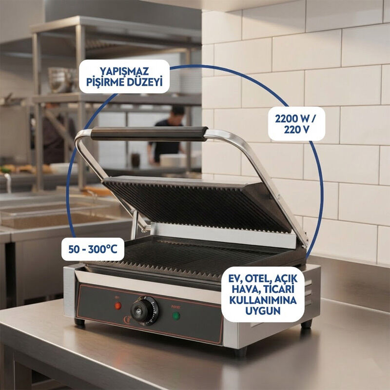 Vosco VBL-811E Tost Makinesi, 16 Dilim, Elektrikli - Vosco