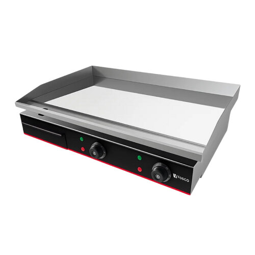 Vosco VBL-820 Çift Kontrollü Düz Pleyt Izgara, 73x47x24 cm, Elektrikli - Vosco