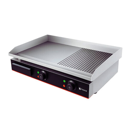 Vosco VBL-822 Yarı Oluklu Pleyt Izgara, 73x47x24 cm, Elektrikli - Vosco