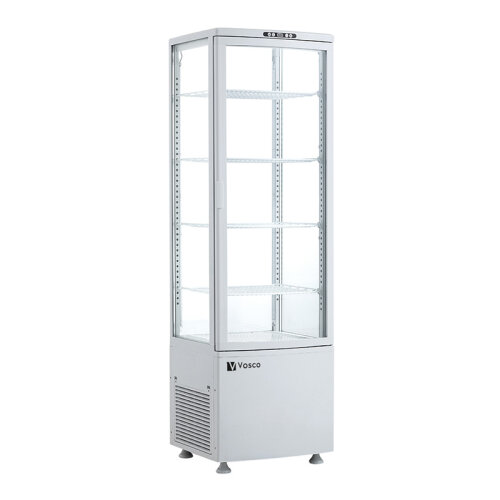 Vosco VFT-280L-B Dik Tip Soğuk Teşhir Dolabı, 280 L, Beyaz - Vosco