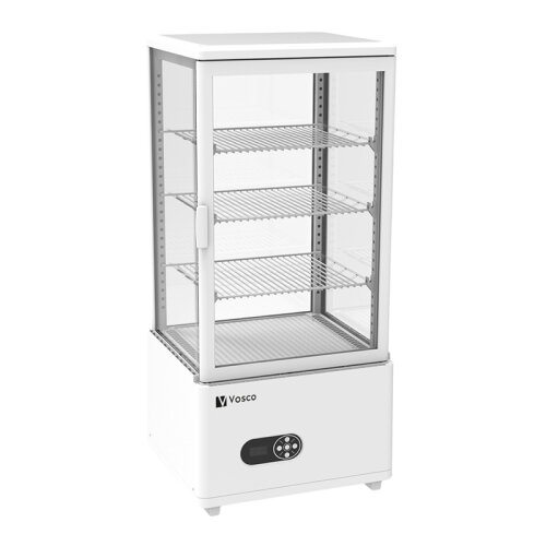 Vosco VFT-78L Dik Tip Soğuk Teşhir Dolabı, 78 L, 45.2x40.6x96.8 cm, Beyaz - Vosco