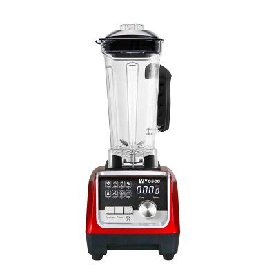 Vosco VHS-206C Pro Digital Ice Crusher Bar Blender, 2 L, 2200 W, Red - Vosco