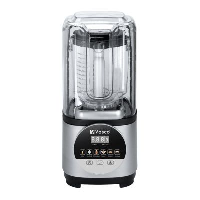 Vosco VHS-211E Pro Silent Digital Bar Blender with Noise Cancelling Lid, 2 L, 1600 W, White - Vosco