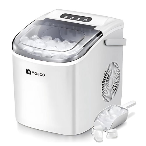 Vosco VHZB-12H Set Üstü Parmak Buz Makinesi, 12 kg/gün Kapasiteli, Beyaz - 1